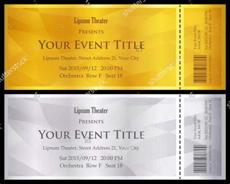 voucher ticket template